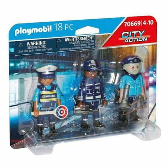 NEW Playset City Action Police Figures Set Playmobil 70669 (18 pcs)