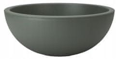 shumee Temno zelen okrogel plastični cvetlični lonček 40x16x40 cm