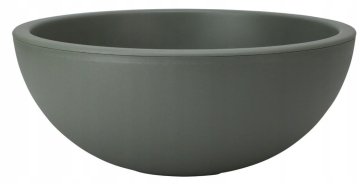 shumee Temno zelen okrogel plastični cvetlični lonček 40x16x40 cm