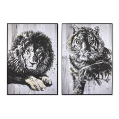 DKD Home Decor Slika DKD Home Decor 103 x 4,5 x 143 cm Tiger Colonial (2 enoti)