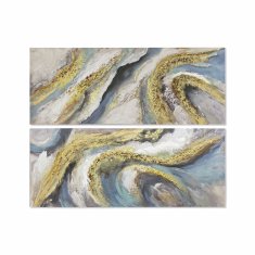 DKD Home Decor Slika DKD Home Decor 150 x 3 x 60 cm Abstract Modern (2 enoti)