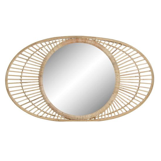 DKD Home Decor Stensko ogledalo DKD Home Decor Multicolor Natural Rattan Mirror Bali 82 x 3,5 x 48 cm