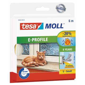 Tesa Izključevalnik prepiha TESA 9 mm x 6 m Bela