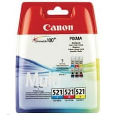 Canon CLI-521 komplet, barvni, cyan, magenta, rumena (2934B015AA)