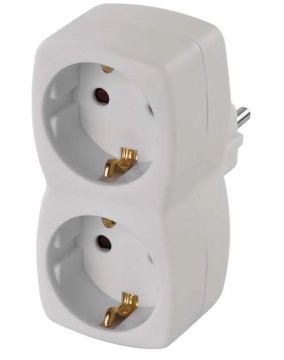 Emos P00252N razdelilec, 2 × schuko