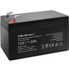 Qoltec baterija agm | 12 V | 1,3 Ah | brez vzdrževanja | učinkovita| z dolgo življenjsko dobo | za ups, tehtnico, blagajno