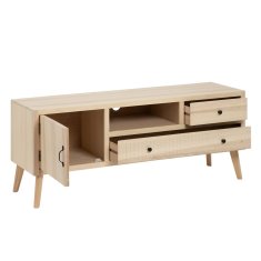 BigBuy TV pohištvo MARIE 140 x 40 x 55 cm Naravni les MDF Les