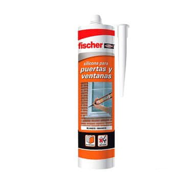 FISCHER Silikon Fischer 505444 Vrata Okna Bela 300 ml
