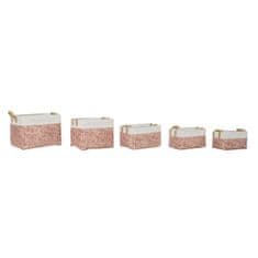 DKD Home Decor Košarica komplet DKD Home Decor platno poliester (40 x 30 x 32 cm)