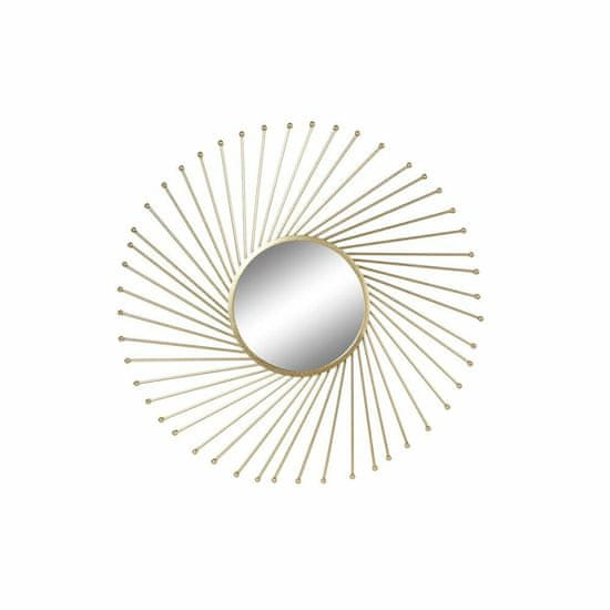 DKD Home Decor Stensko ogledalo DKD Home Decor Golden Metal Crystal 84 x 2,5 x 84 cm