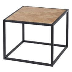 BigBuy Nočna omarica SPIKE 55 x 55 x 45 cm Naravna kovina Les