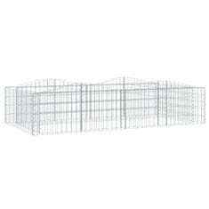 Vidaxl Obokana gabionska visoka greda 200x100x50 cm pocinkano železo