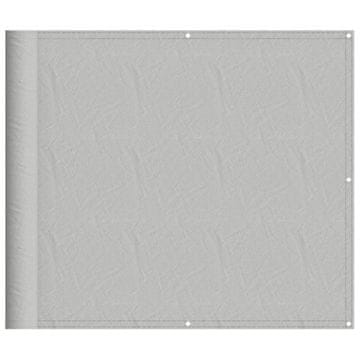 Vidaxl Balkonsko platno svetlo sivo 90x600 cm 100 % poliester oxford