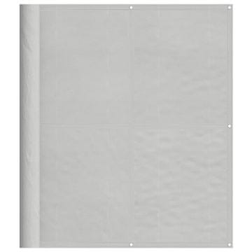 Vidaxl Balkonsko platno svetlo sivo 120x400 cm 100 % poliester oxford