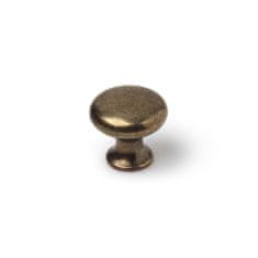 BigBuy Kljuka za vrata Rei 760 okrogla zlata kovinska 4 enote obrabljena (Ø 25 x 24 mm)