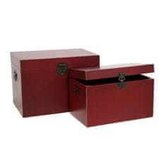 BigBuy Komplet skrinj ORIENTE Wood 60 x 40 x 42 cm (2 kosa)
