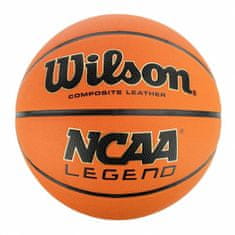 NEW Žoga za košarko Wilson NCAA Legend Bela Oranžna Usnje Sintetično usnje 7