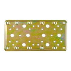Amig Pritrdilna plošča AMIG 503-12124 iz bikromiranega zlatega jekla (200 x 100 mm)