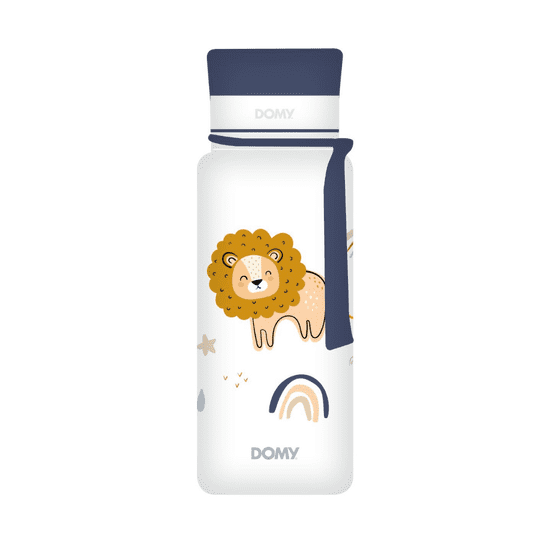 Domy Steklenička KIDS, BPA free, 0,4l, lev