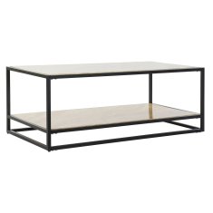 DKD Home Decor Stranska mizica DKD Home Decor Jeklo Srebrna MDF Les (120 x 60 x 45 cm)