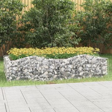 Vidaxl vidaXL Obokasta gabionska košara 200x100x50 cm pocinkano železo