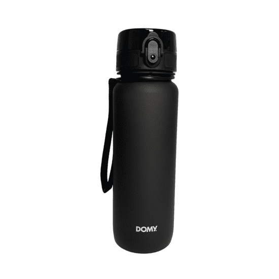 Domy Steklenička DOMY Sport, BPA FREE, 0,8l, črna