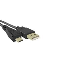 Qoltec Adapter USB a moški | mikro USB b moški | 0,1 m