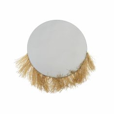 DKD Home Decor Stensko ogledalo DKD Home Decor Brown Natural Colonial Fringe 30 x 1 x 40 cm