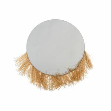 DKD Home Decor Stensko ogledalo DKD Home Decor Brown Natural Colonial Fringe 30 x 1 x 40 cm