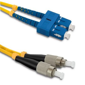 shumee Qoltec optični patchcord SC/UPC - FC/UPC | enomodni | 9/125 | G652D | dupleks | 1 m