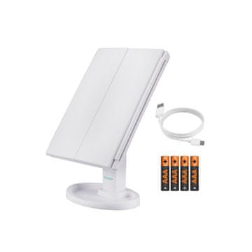 Northix Ogledalo za ličenje s svetlobo LED