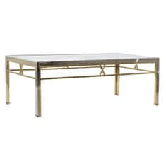 DKD Home Decor Stranska mizica DKD Home Decor Crystal Steel Silver (110 x 60 x 40 cm)