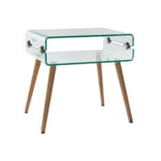 DKD Home Decor Nočna omarica DKD Home Decor Kristalni bukov les (55 x 40 x 55 cm)