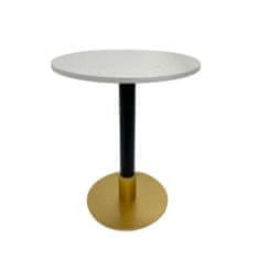 DKD Home Decor Stranska mizica DKD Home Decor Kovina Beli marmor 50 x 50 x 61 cm
