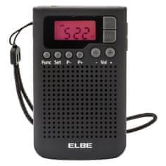 NEW Radio Tranzistor ELBE RF-93 AM/FM Črna