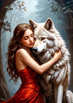 ENJOY Puzzle Lady and the Wolf 1000 kosov