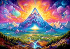 ENJOY Puzzle Pyramids in the woods 1000 kosov