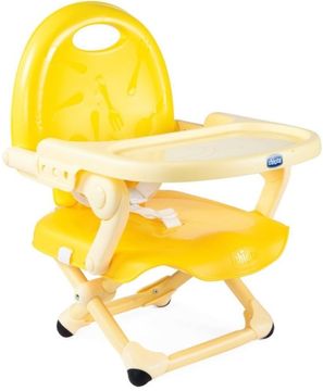 Chicco prenosni stolček za hranjenje Pocket Snack, rumen