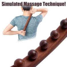 SOLFIT® Masažno orodje, Leseni valjček, Ročni valjček, Proti celulitu (53 cm) | RELAXIE
