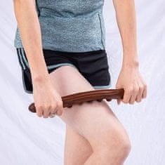 SOLFIT® Masažno orodje, Leseni valjček, Ročni valjček, Proti celulitu (53 cm) | RELAXIE