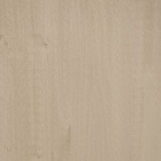 Vidaxl Garderobna omara HAMAR medeno rjava 89x50x180 cm trdna borovina