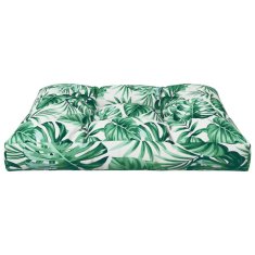 Vidaxl Blazina za kavč iz palet vzorec listja 70x70x12 cm