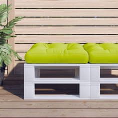 Vidaxl Blazina za kavč iz palet svetlo zelena 50x50x12 cm
