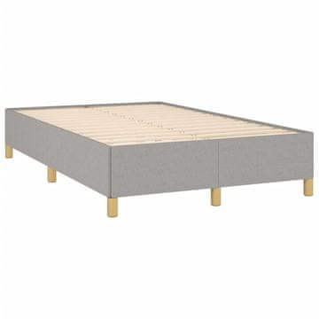 Vidaxl Posteljni okvir brez vzmetnice siv 120x190 cm blago