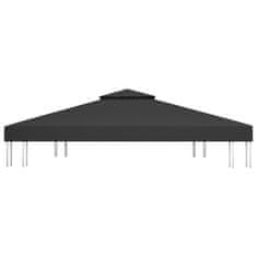 Vidaxl Streha za paviljon 2-delna 310 g/m² 4x3 m črna