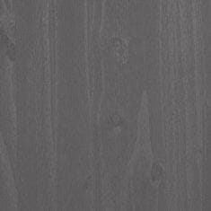 Vidaxl TV omarica HAMAR svetlo siva 106x40x40 cm trdna borovina