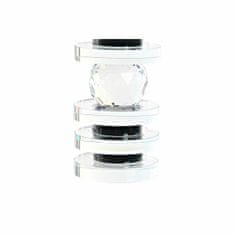 DKD Home Decor Svečnik DKD Home Decor Modra Črna Kristal 6 x 6 x 16 cm