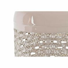 DKD Home Decor Svečnik DKD Home Decor 24 x 24 x 46 cm Modro roza aluminij 24 x 24 x 56 cm (2 enoti)