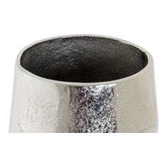 DKD Home Decor Vaza DKD Home Decor Face Silver Aluminium Modern 16 x 16 x 28 cm