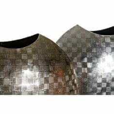 DKD Home Decor Vaza DKD Home Decor 37 x 14 x 33 cm Srebrna zlata aluminijasta moderna (2 enoti)